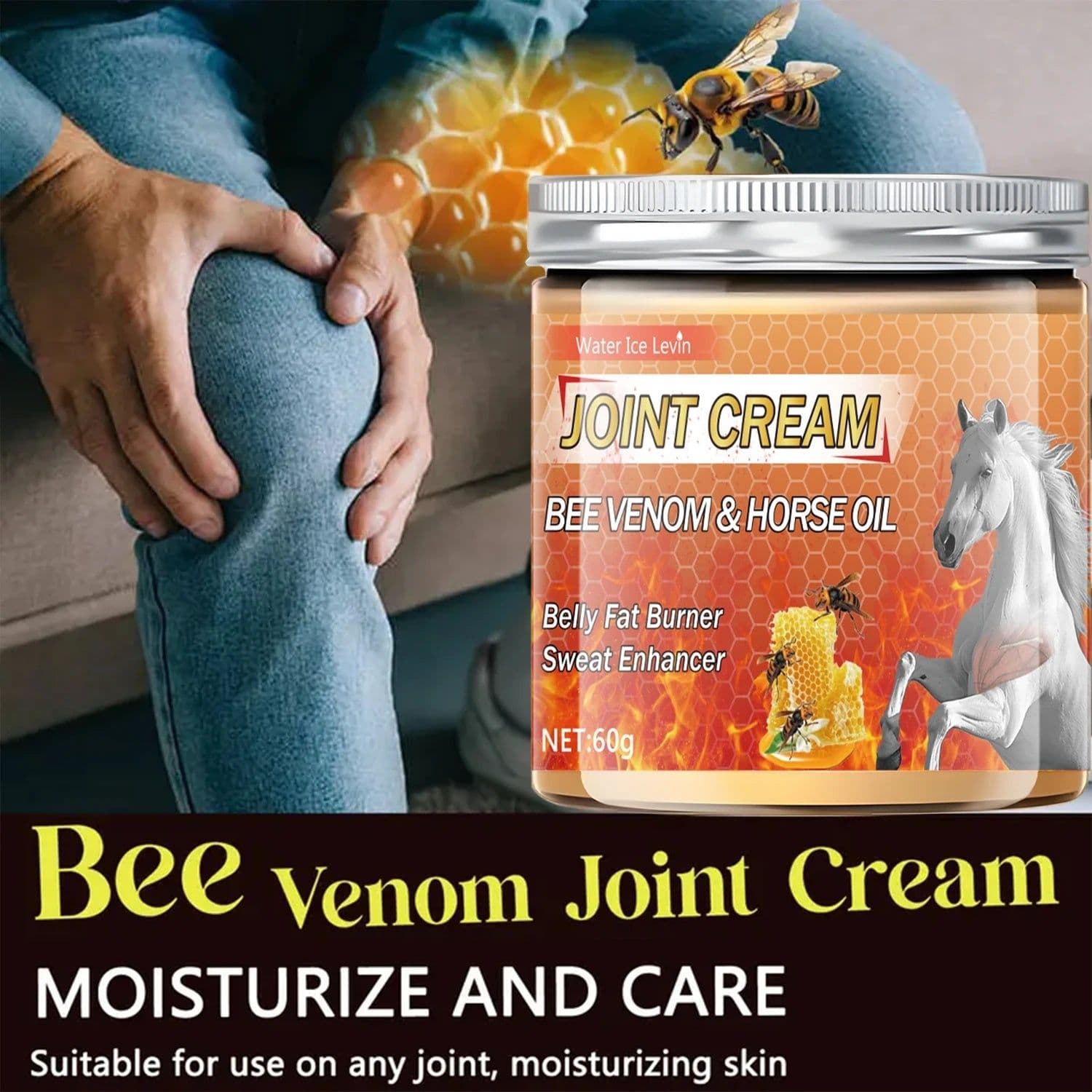 image-Muscle Firming Massage Cream, Collagen, Hypoallergenic, Moisturizing Cream, Suitable for All Skin Types, Unisex
