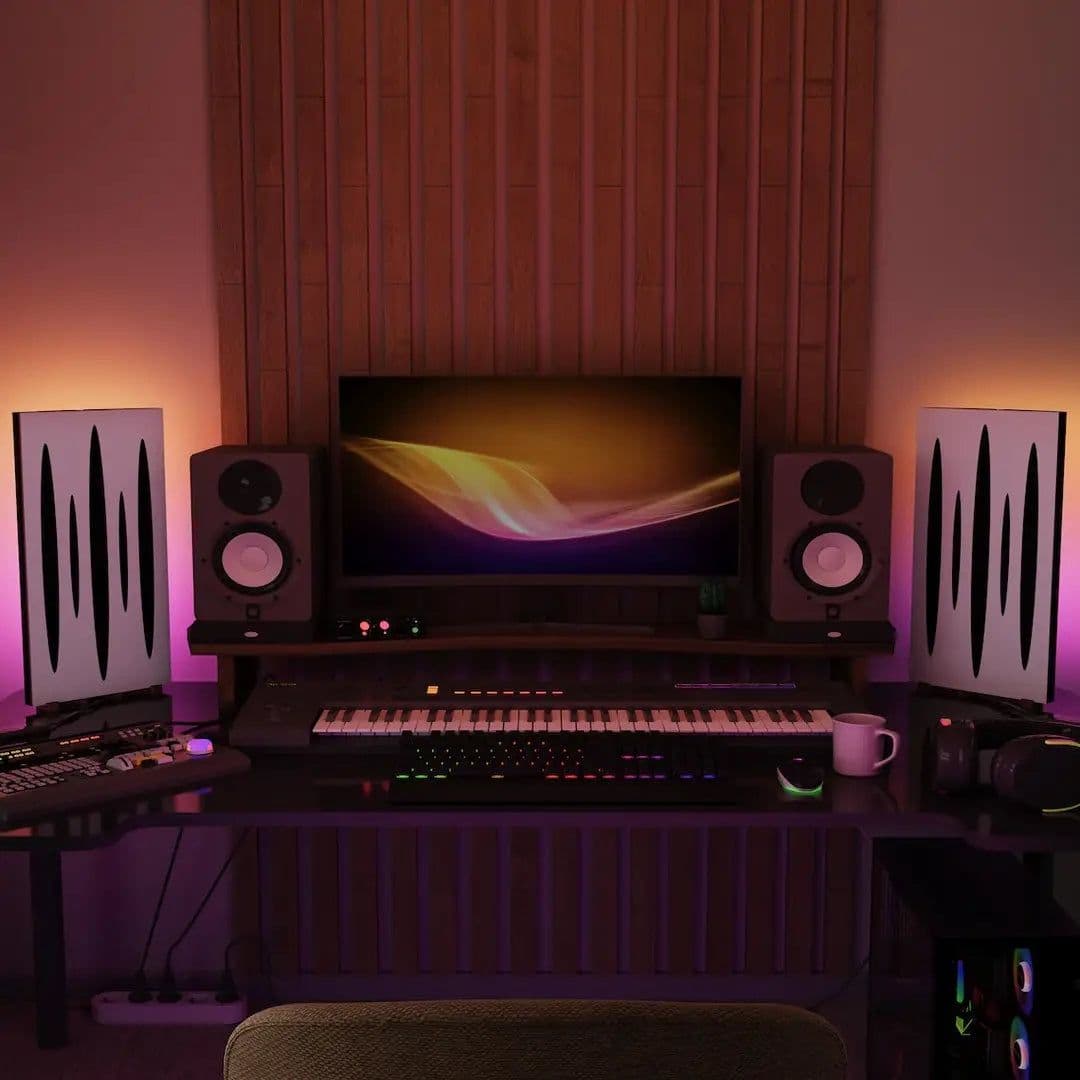 image-RGB Lamp & LED Stand | Desktop & Gaming Room Light