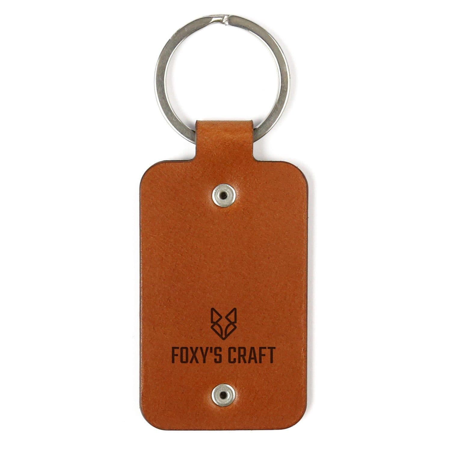image-Leather keychain – Not all those who wander are lost