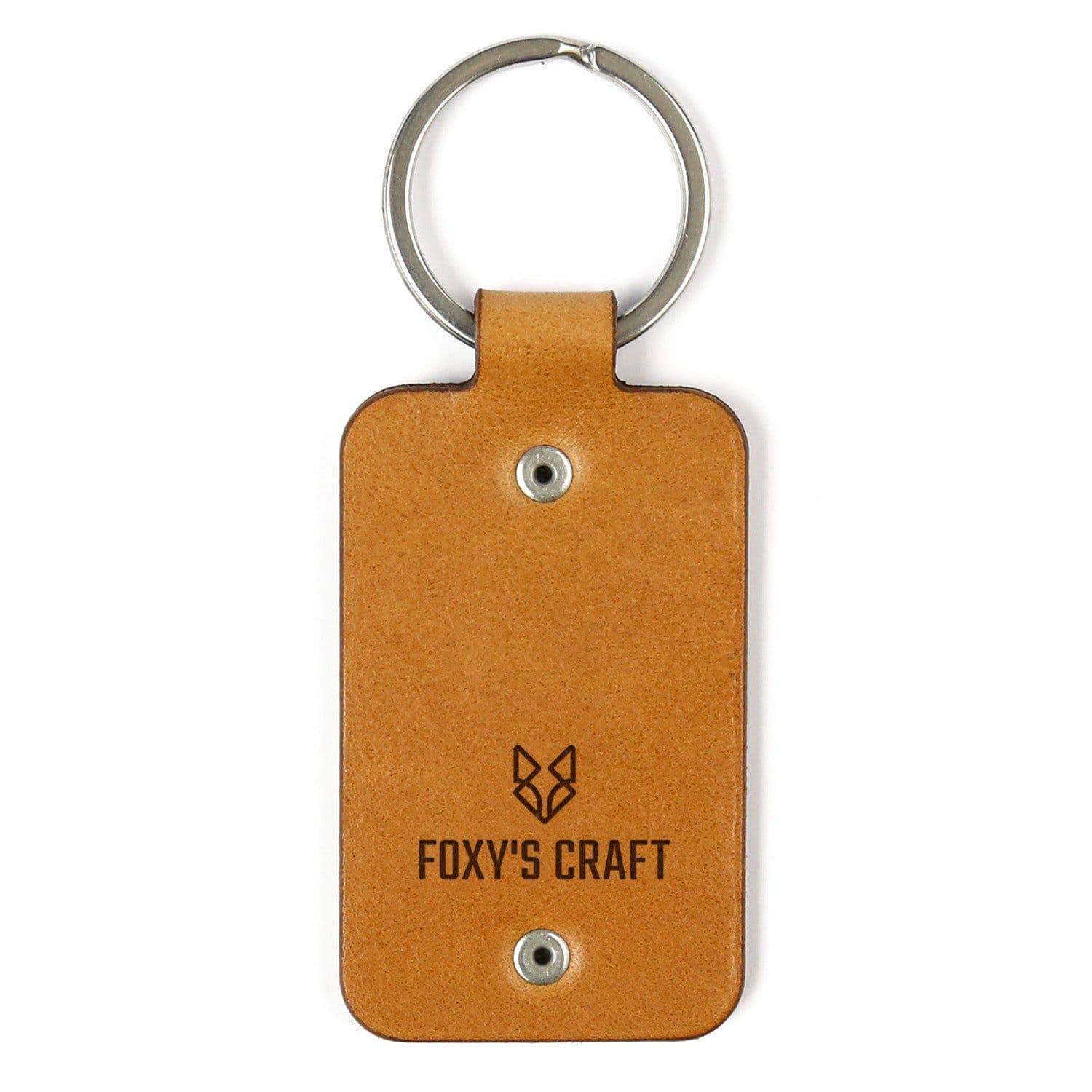 image-Leather keychain – Not all those who wander are lost