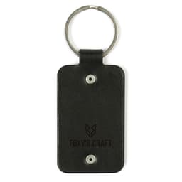 image-Leather keychain with stainless steel plate – Best mom ever