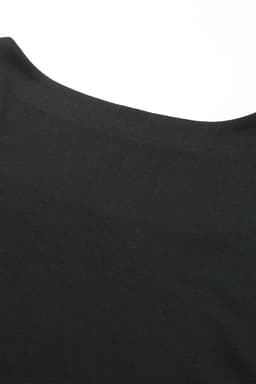 image-Black Plus Size Square Neck Ruched Shoulder Short Sleeve Top