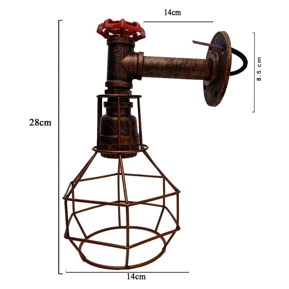 image-Wall Lights Metal Waterpipe Vintage Modern Industrial Rustic Steampunk UK~2169