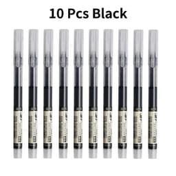 image-10Pcs/set High Quality Needle Type Gel Pens Straight Liquid Ballpoint Pen Kawaii Stationery School Office Supplies Writing