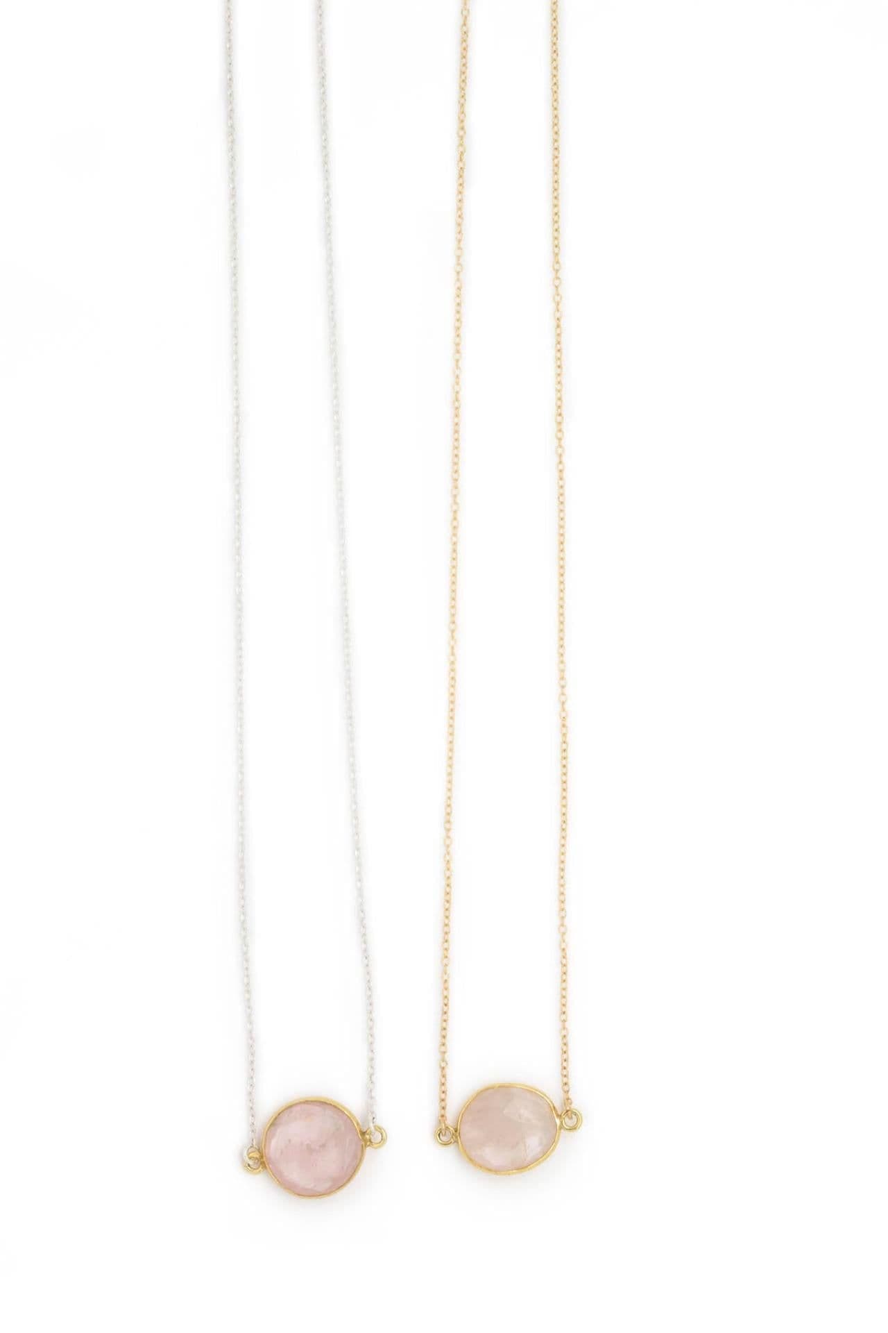 image-Mrs. Parker Necklace in Rose Quartz