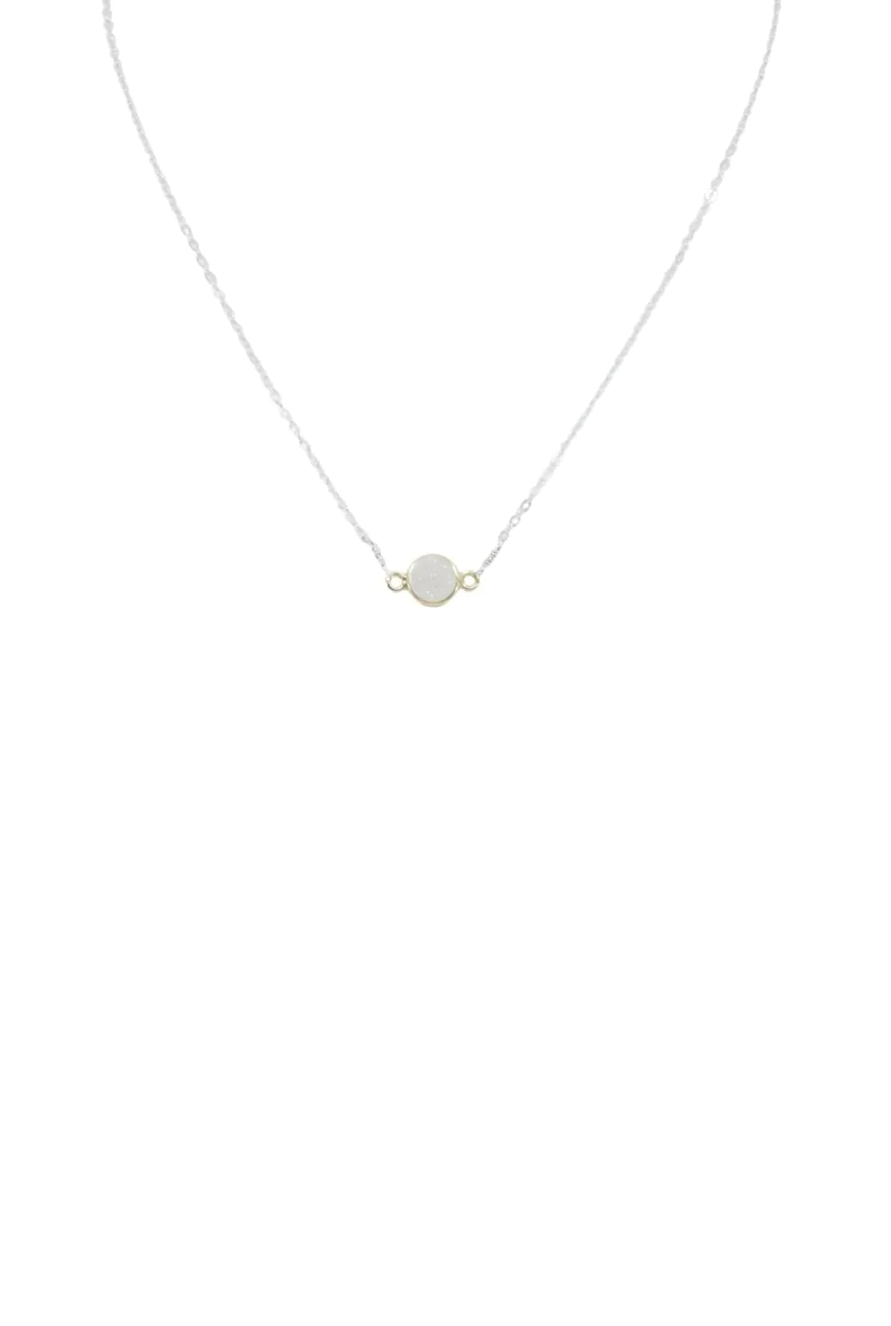 image-Mrs. Parker Necklace in White Druzy
