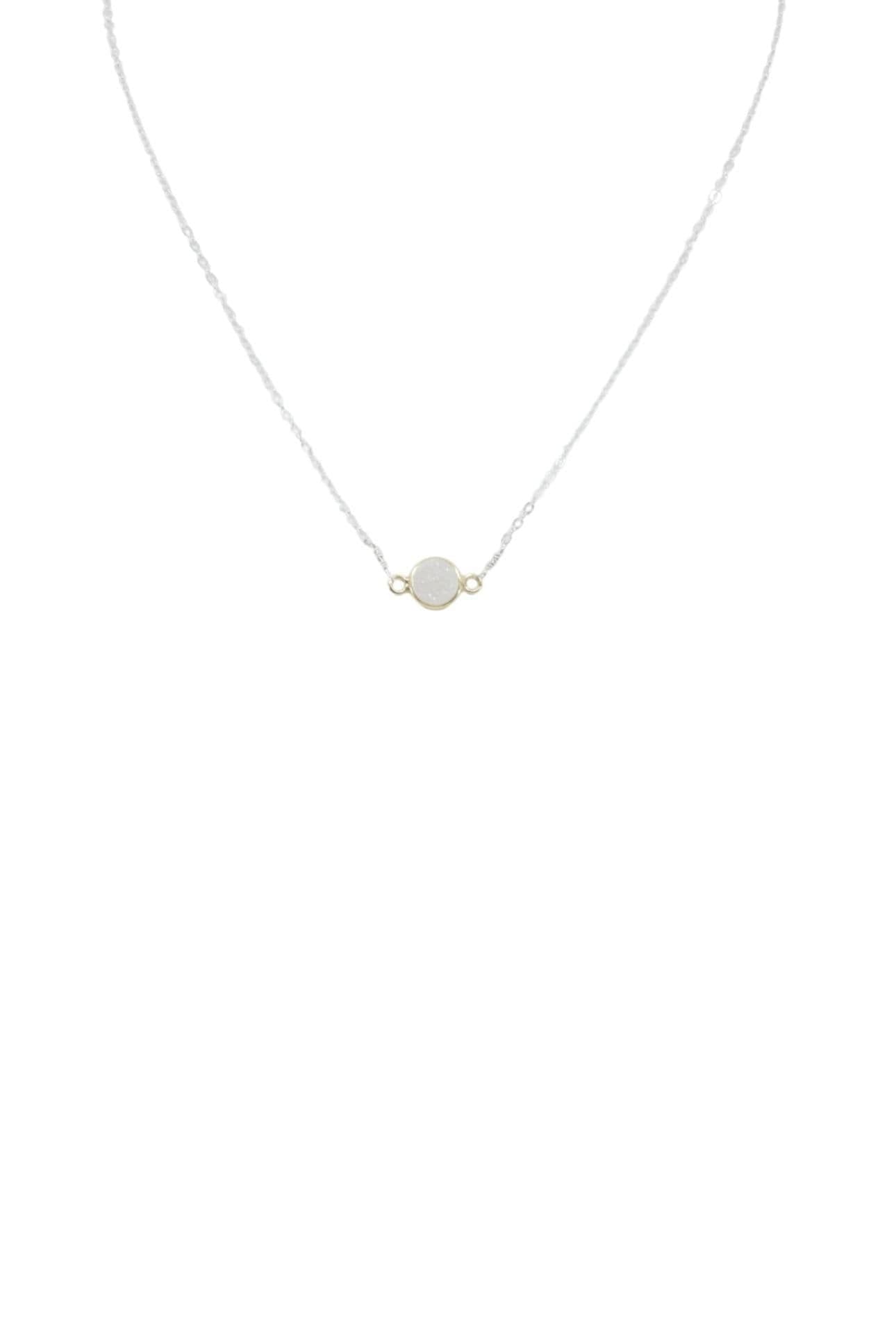 image-Mrs. Parker Necklace in White Druzy