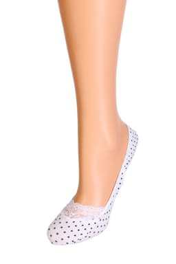 image-POIS white footies with dots