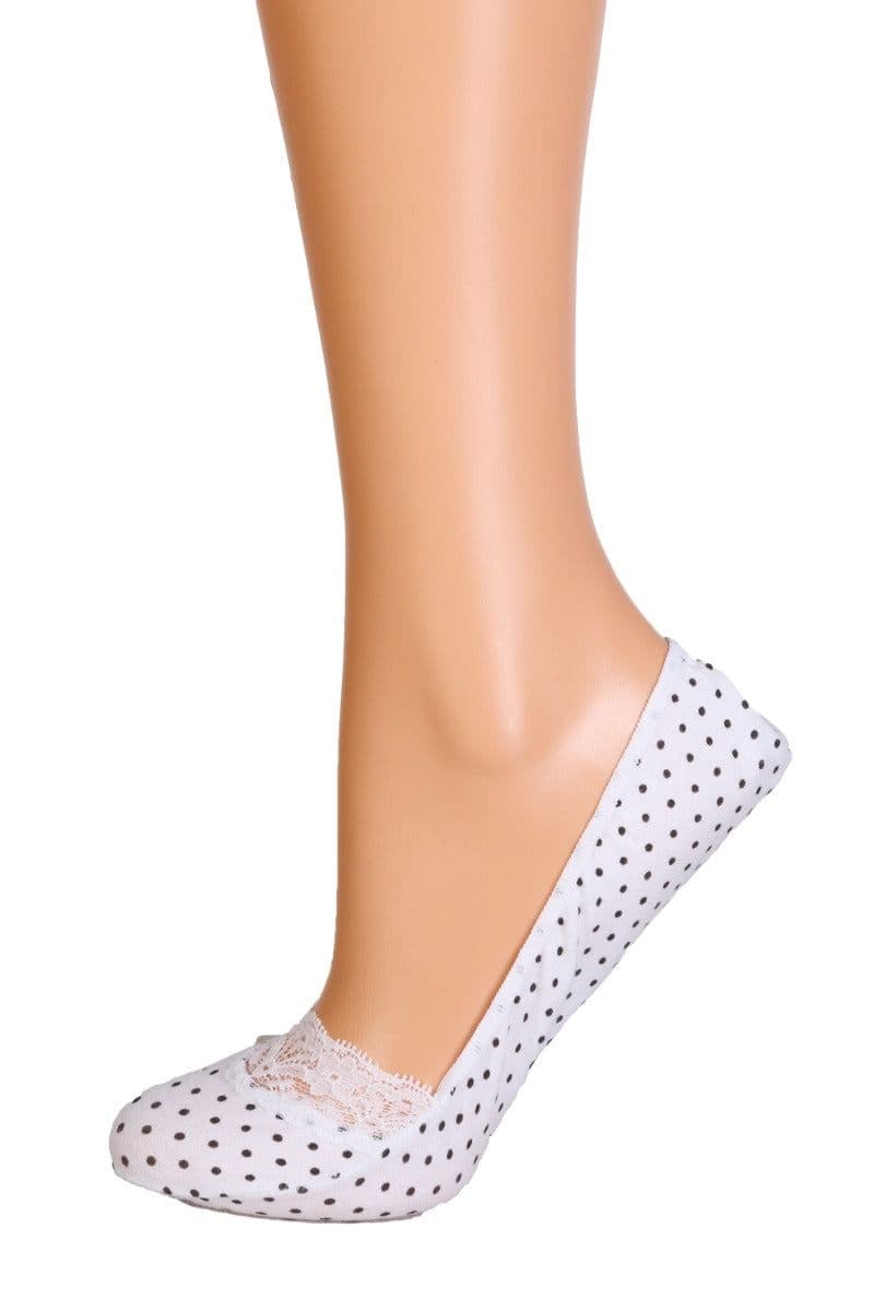 image-POIS white footies with dots