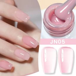 image-BORN PRETTY Milky White Jelly Nude Gel Nail Polish 10ml White Translucent Soak Off Gel Vernis Semi Permanent Need UV Light Cure