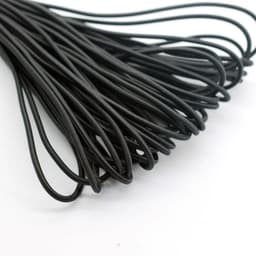 image-1/2/3/4/5mm High-Quality Round Elastic Band Cord Elastic Rubber white black Stretch rubber For Sewing Garment DIY Accessories