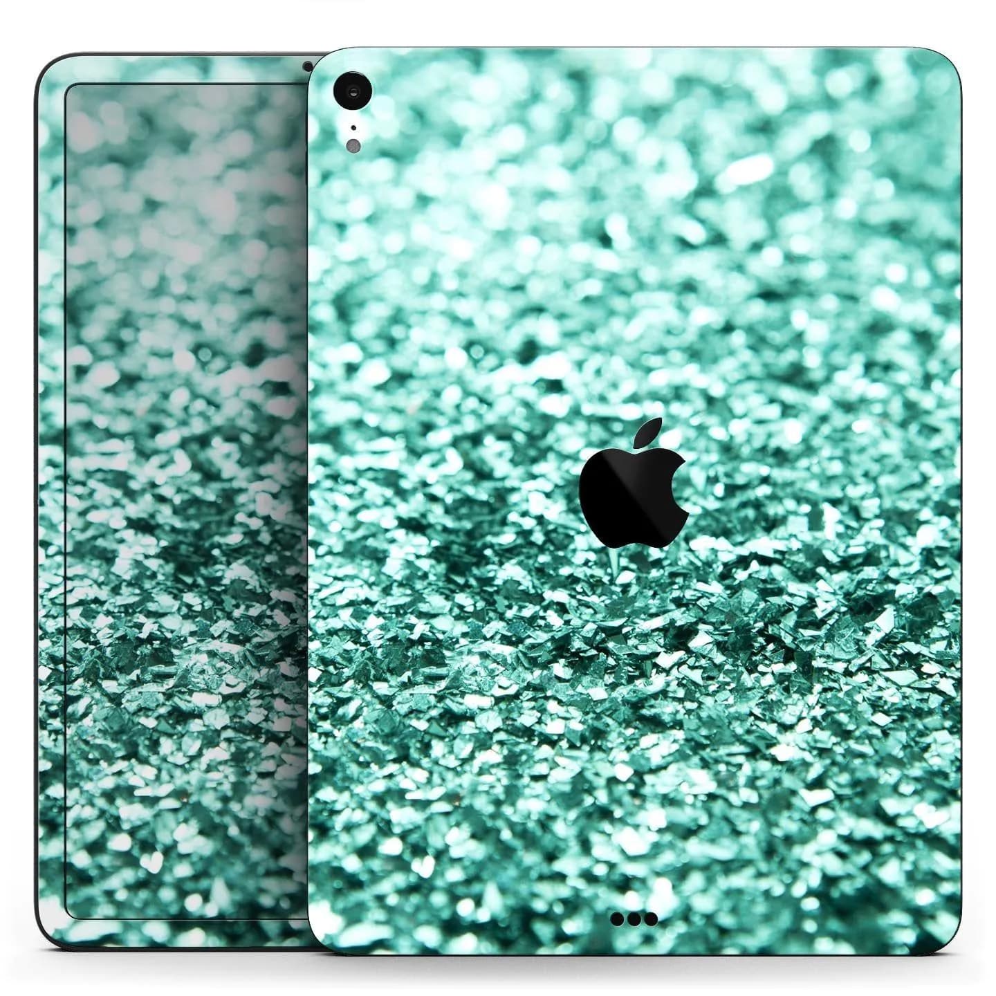 image-Aqua Green Glimmer - Full Body Skin Decal for the Apple iPad Pro