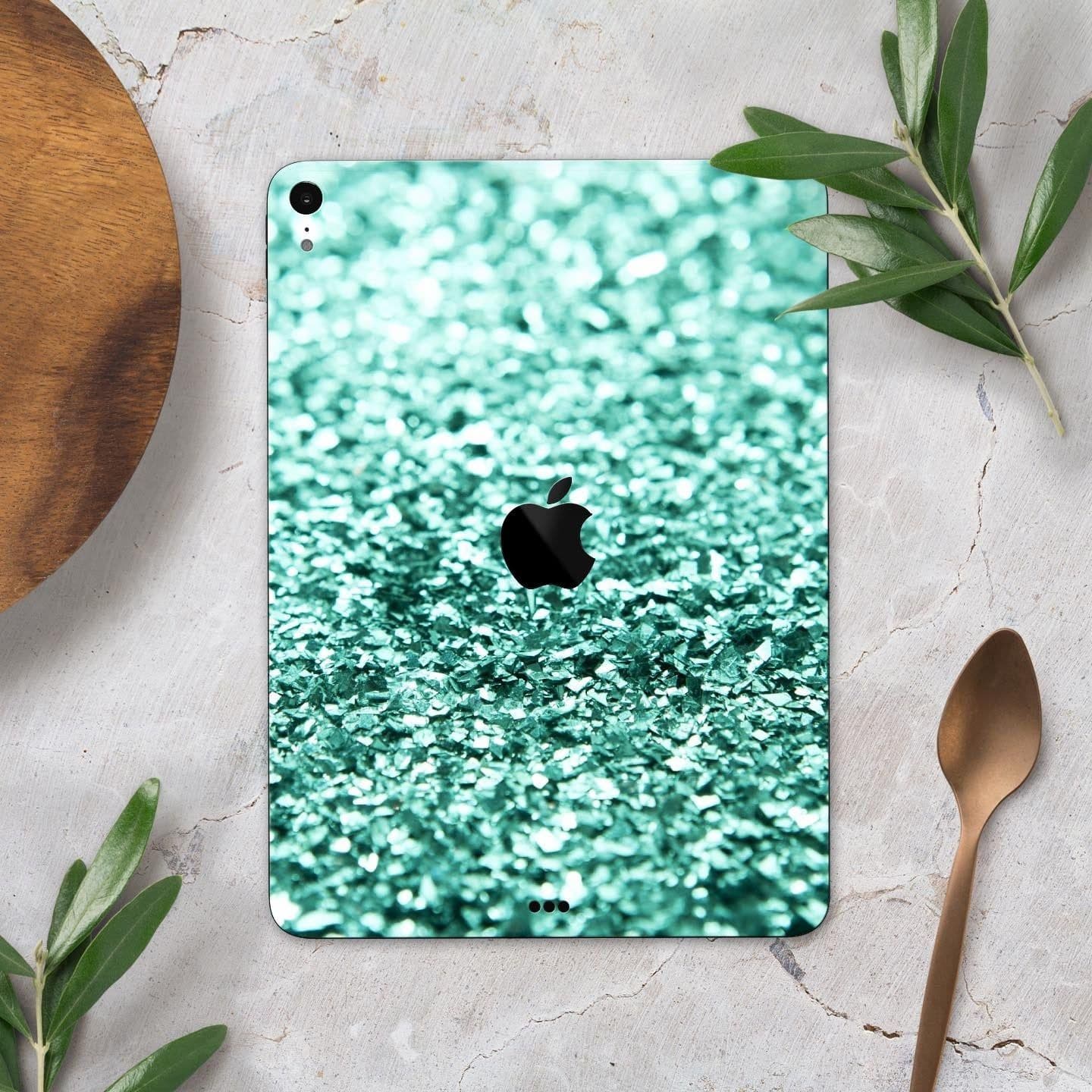 image-Aqua Green Glimmer - Full Body Skin Decal for the Apple iPad Pro