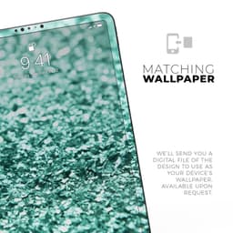 image-Aqua Green Glimmer - Full Body Skin Decal for the Apple iPad Pro