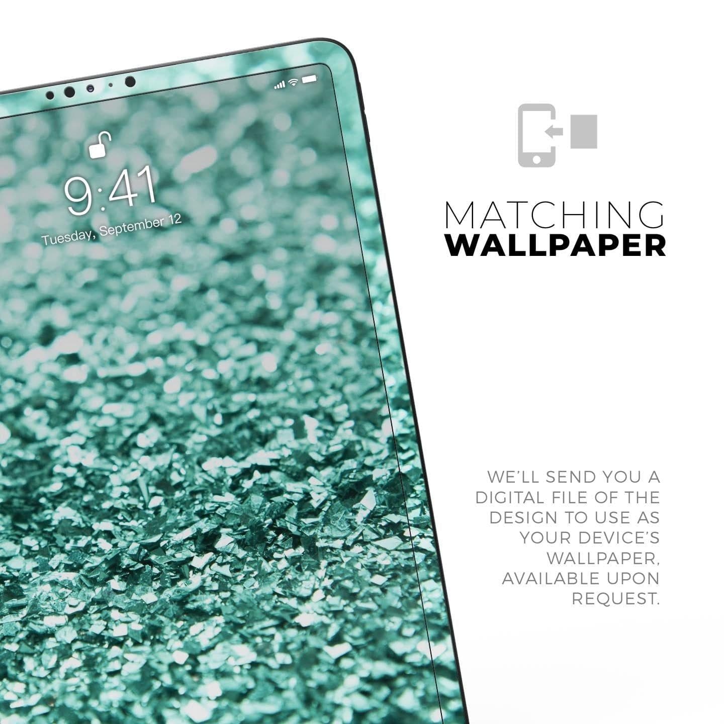 image-Aqua Green Glimmer - Full Body Skin Decal for the Apple iPad Pro