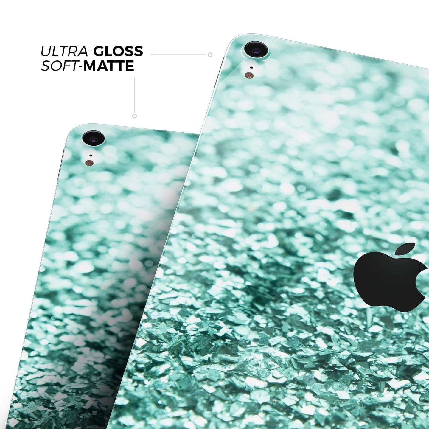 image-Aqua Green Glimmer - Full Body Skin Decal for the Apple iPad Pro