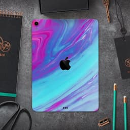 image-Marbleized Pink Ocean Blue v32 - Full Body Skin Decal for the Apple