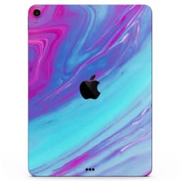 image-Marbleized Pink Ocean Blue v32 - Full Body Skin Decal for the Apple
