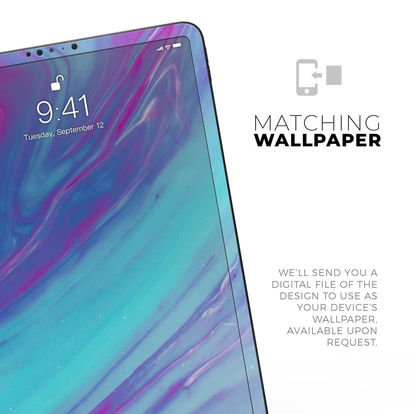 image-Marbleized Pink Ocean Blue v32 - Full Body Skin Decal for the Apple