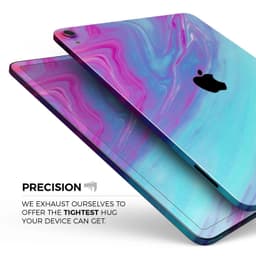 image-Marbleized Pink Ocean Blue v32 - Full Body Skin Decal for the Apple