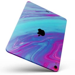 image-Marbleized Pink Ocean Blue v32 - Full Body Skin Decal for the Apple