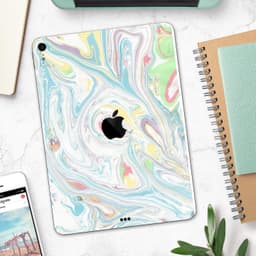 image-Marbleized Swirling Candy Colors - Full Body Skin Decal for the Apple