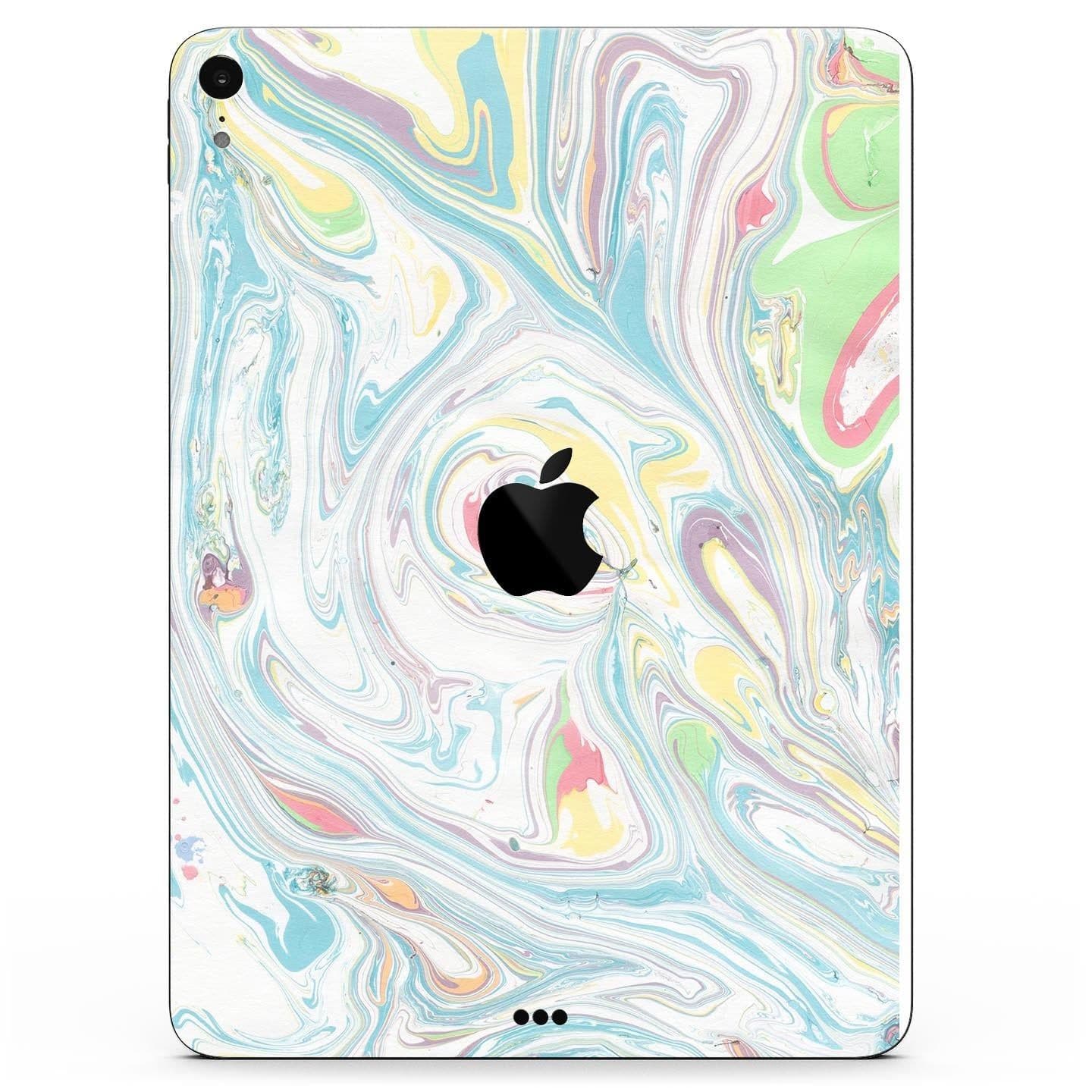 image-Marbleized Swirling Candy Colors - Full Body Skin Decal for the Apple