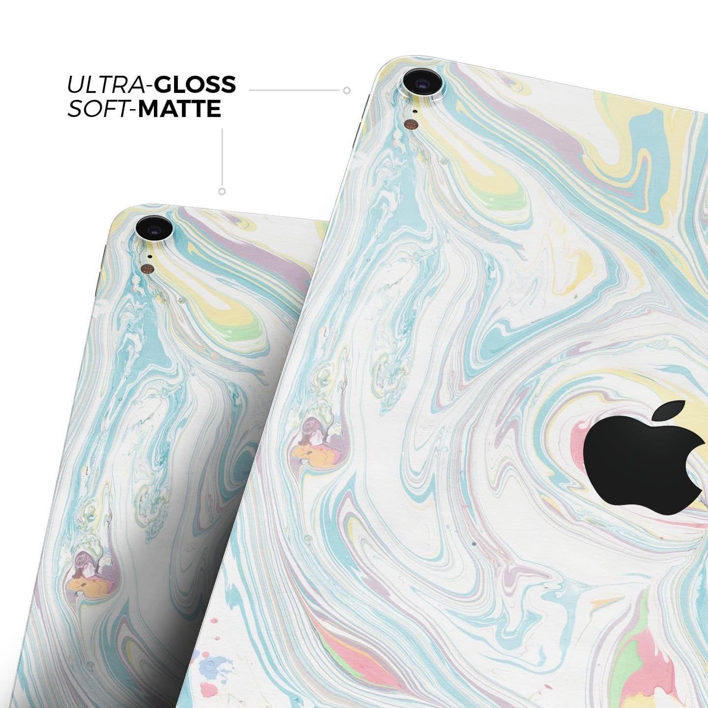 image-Marbleized Swirling Candy Colors - Full Body Skin Decal for the Apple