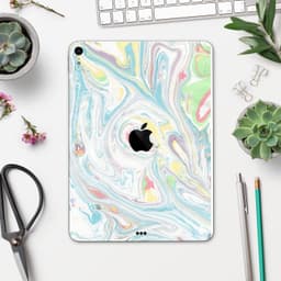 image-Marbleized Swirling Candy Colors - Full Body Skin Decal for the Apple