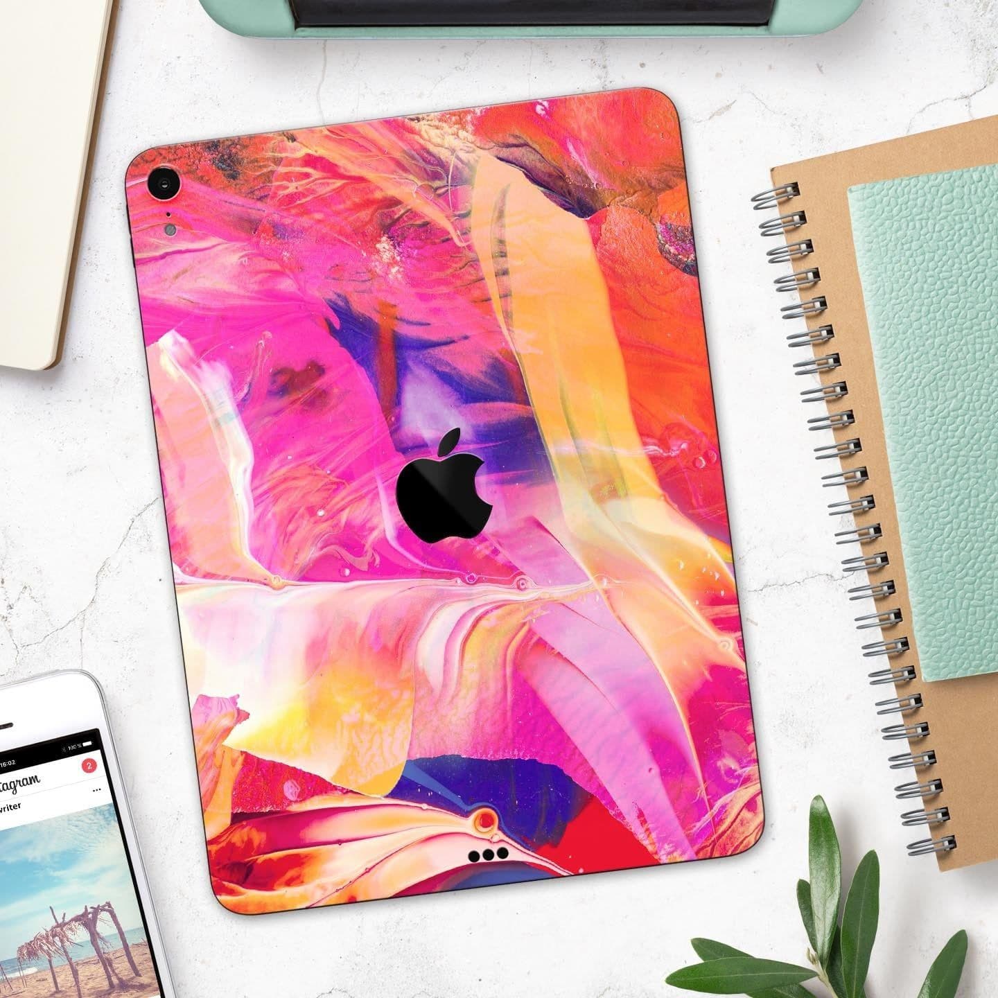 image-Liquid Abstract Paint Remix V68 - Full Body Skin Decal for the Apple