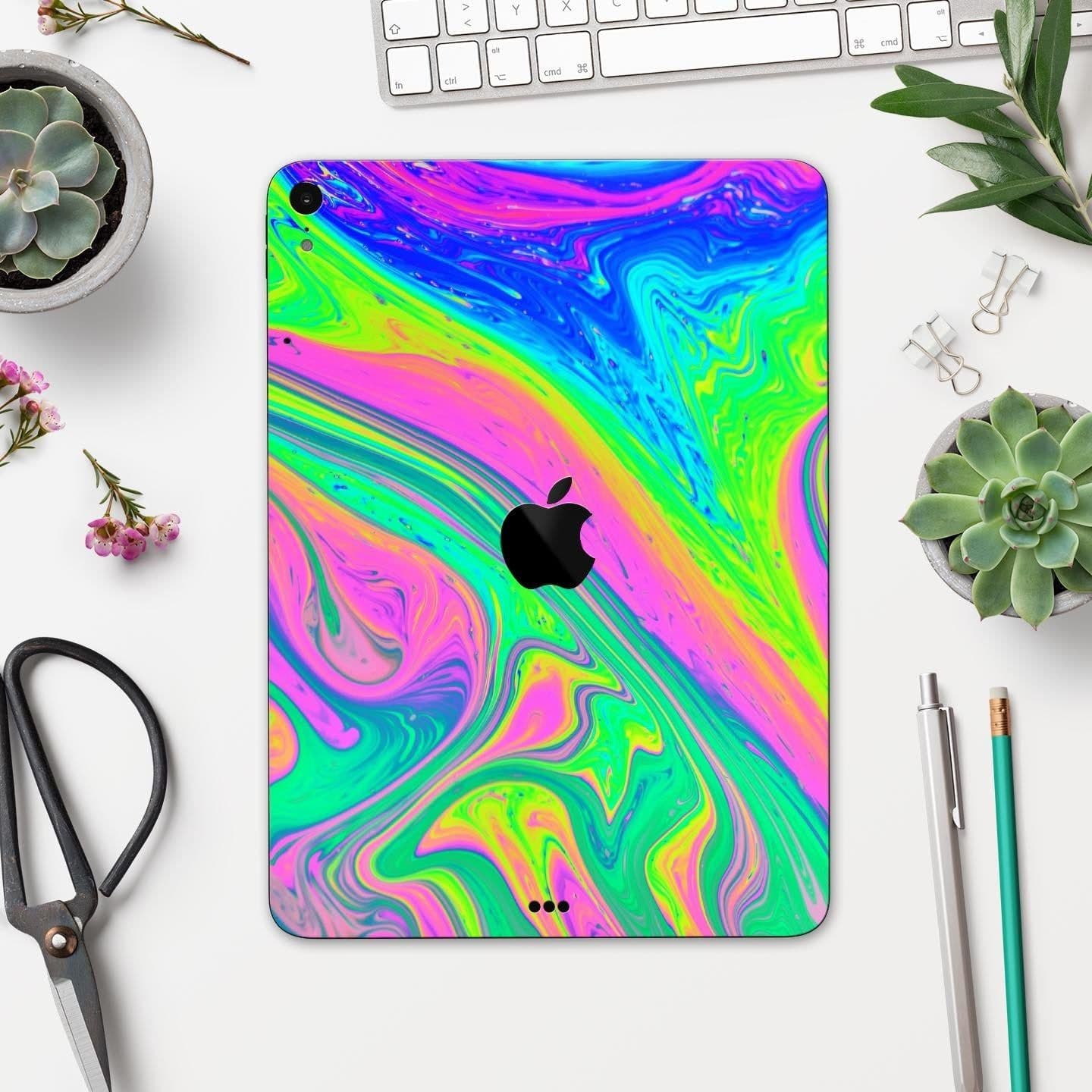 image-Neon Color Fushion V2 - Full Body Skin Decal for the Apple iPad Pro