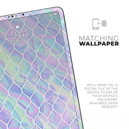 image-Iridescent Dahlia v4 - Full Body Skin Decal for the Apple iPad Pro
