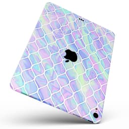 image-Iridescent Dahlia v4 - Full Body Skin Decal for the Apple iPad Pro