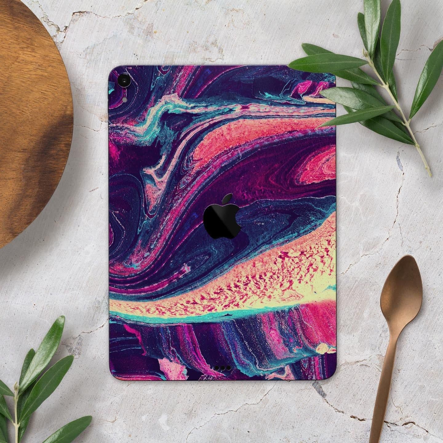 image-Liquid Abstract Paint Remix V15 - Full Body Skin Decal for the Apple