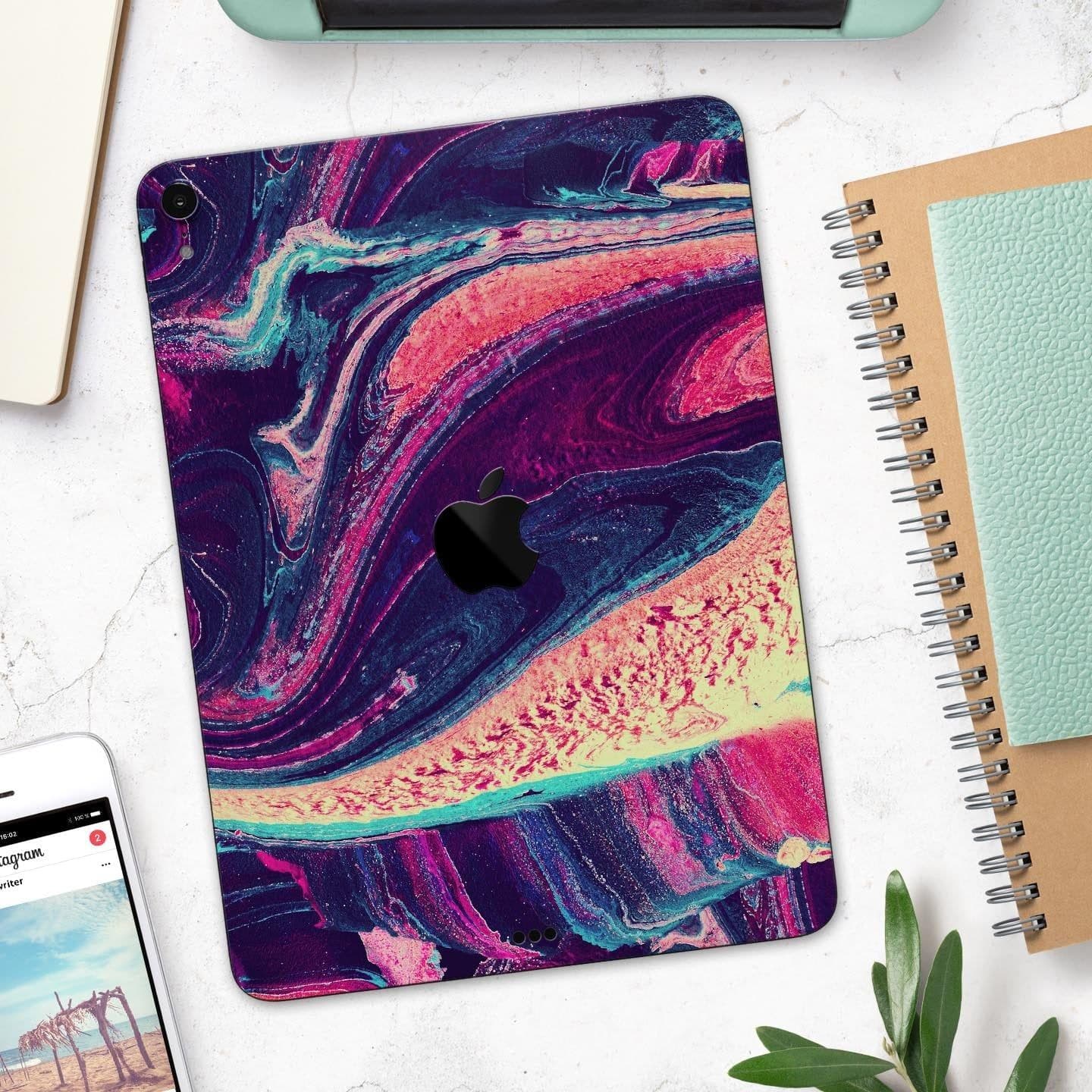 image-Liquid Abstract Paint Remix V15 - Full Body Skin Decal for the Apple