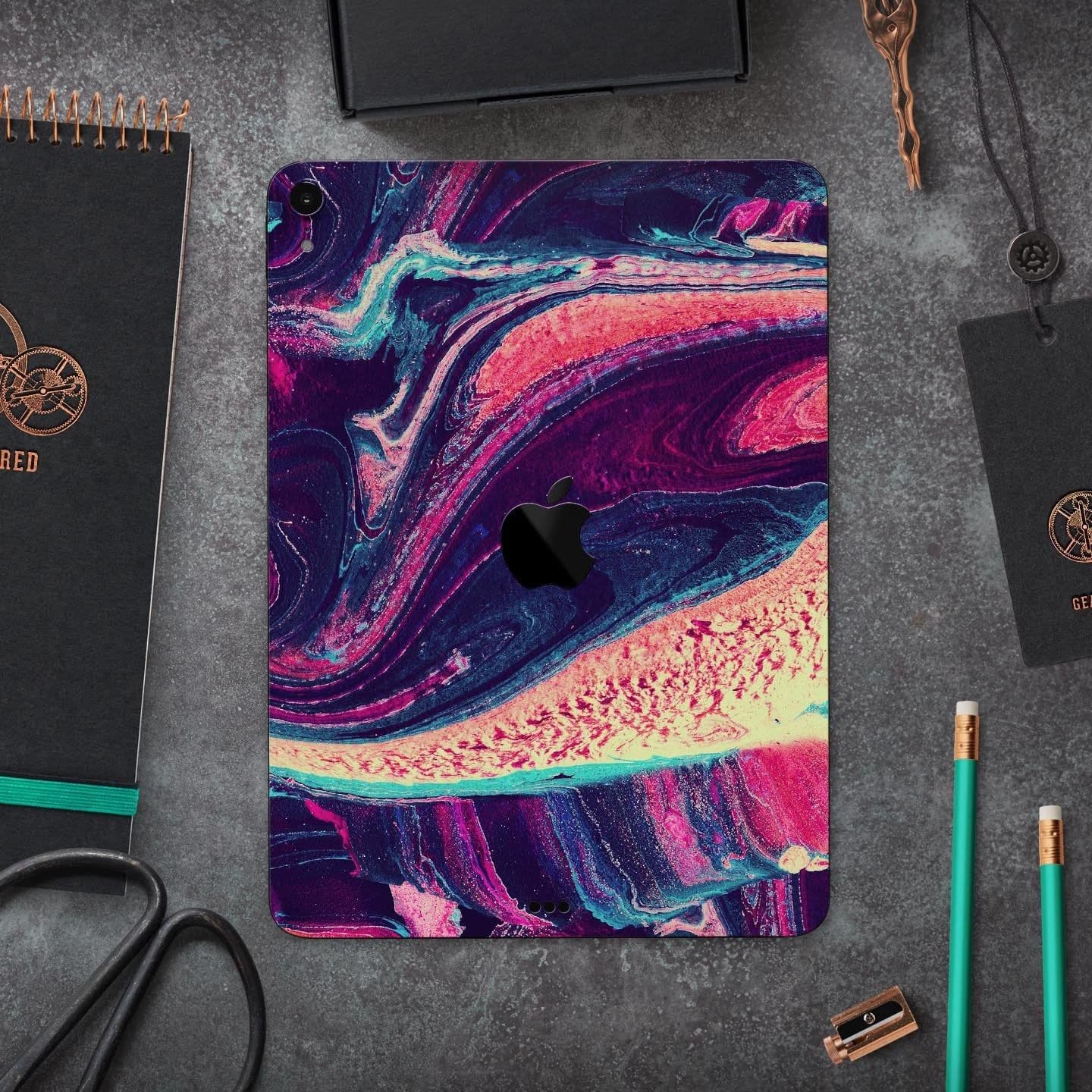 image-Liquid Abstract Paint Remix V15 - Full Body Skin Decal for the Apple