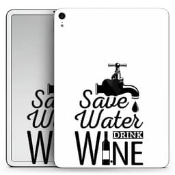 image-Save Water Drink Wine - Full Body Skin Decal for the Apple iPad Pro
