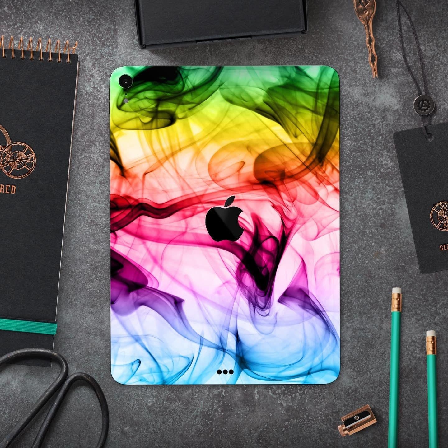 image-Neon Glowing Fumes - Full Body Skin Decal for the Apple iPad Pro