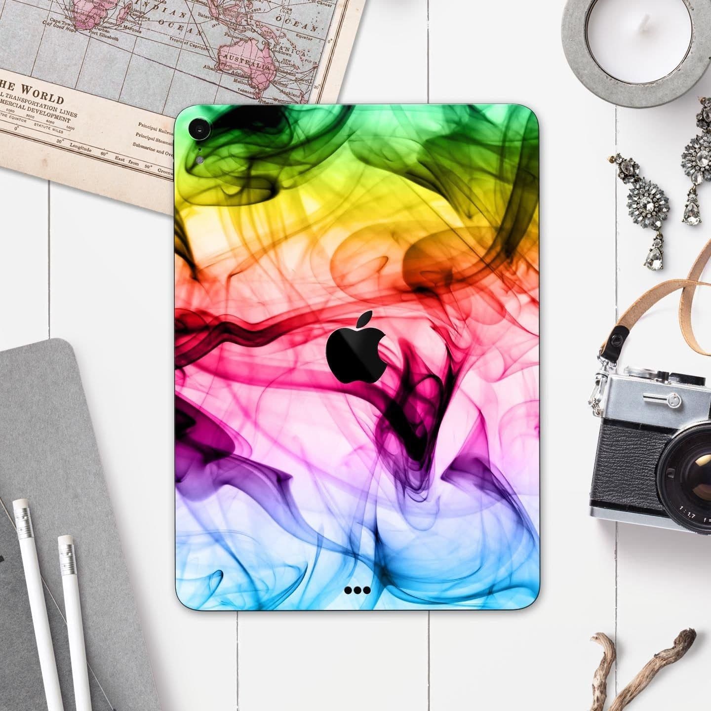 image-Neon Glowing Fumes - Full Body Skin Decal for the Apple iPad Pro
