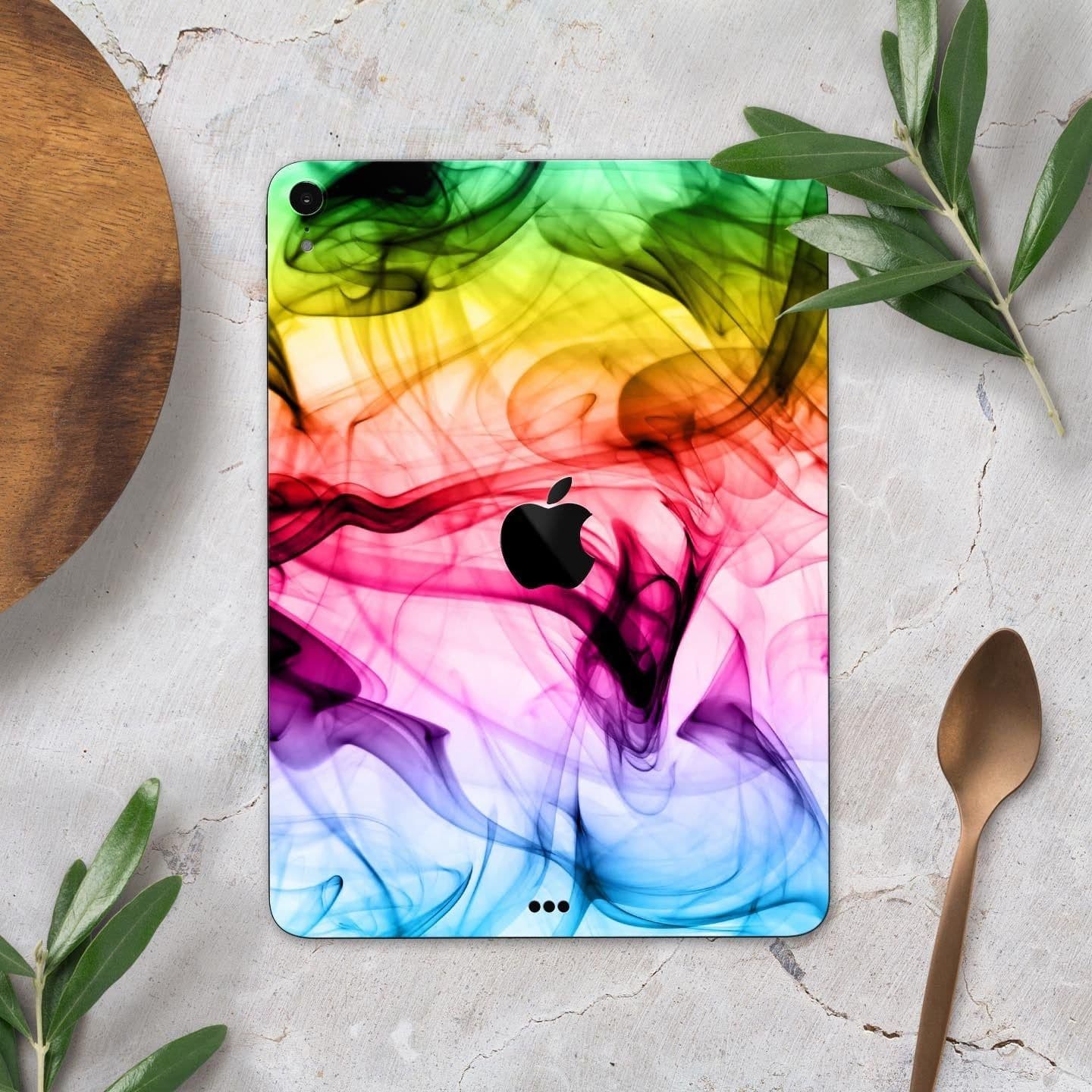 image-Neon Glowing Fumes - Full Body Skin Decal for the Apple iPad Pro