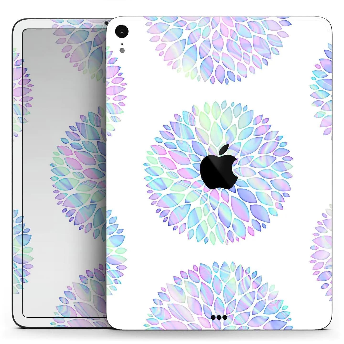 image-Iridescent Dahlia v5 - Full Body Skin Decal for the Apple iPad Pro