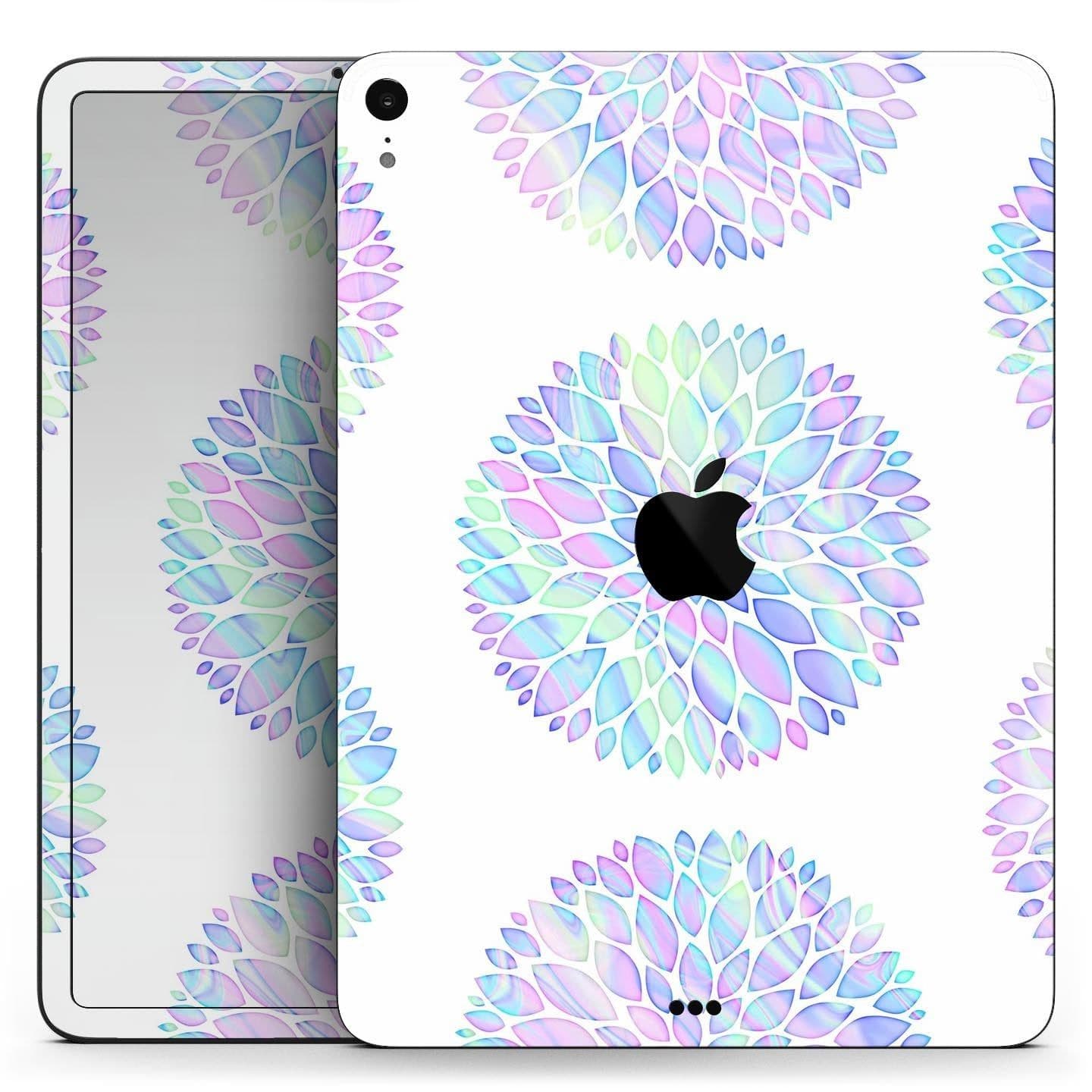 image-Iridescent Dahlia v5 - Full Body Skin Decal for the Apple iPad Pro