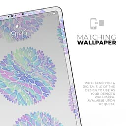 image-Iridescent Dahlia v5 - Full Body Skin Decal for the Apple iPad Pro