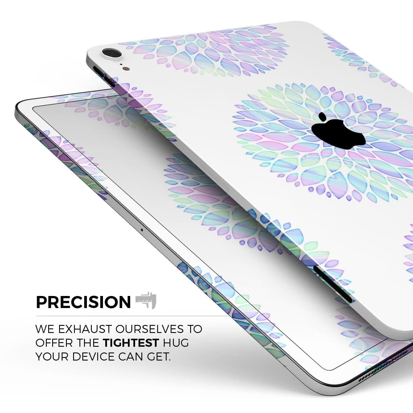 image-Iridescent Dahlia v5 - Full Body Skin Decal for the Apple iPad Pro