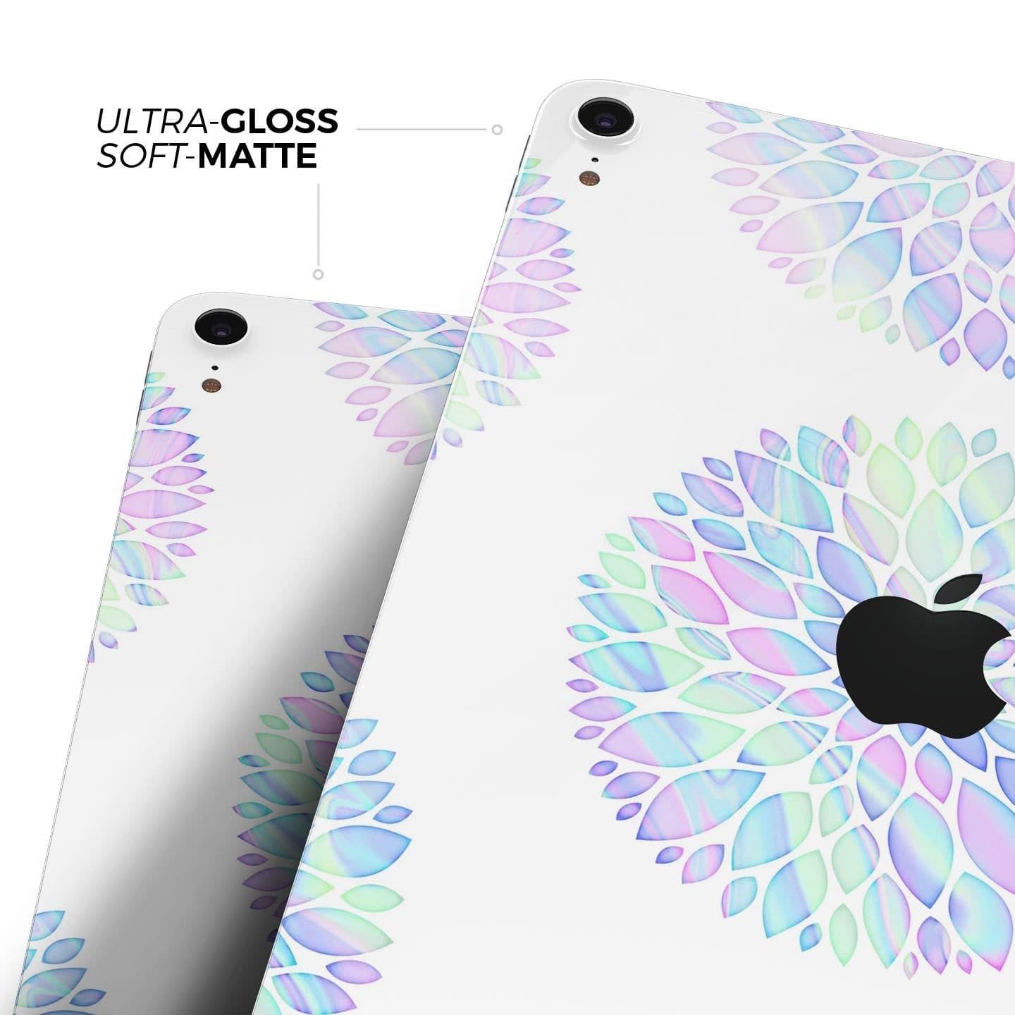 image-Iridescent Dahlia v5 - Full Body Skin Decal for the Apple iPad Pro