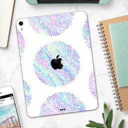 image-Iridescent Dahlia v5 - Full Body Skin Decal for the Apple iPad Pro
