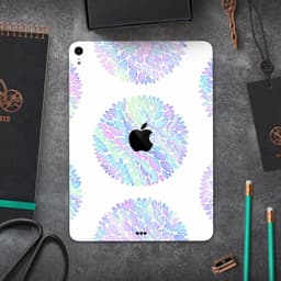 image-Iridescent Dahlia v5 - Full Body Skin Decal for the Apple iPad Pro