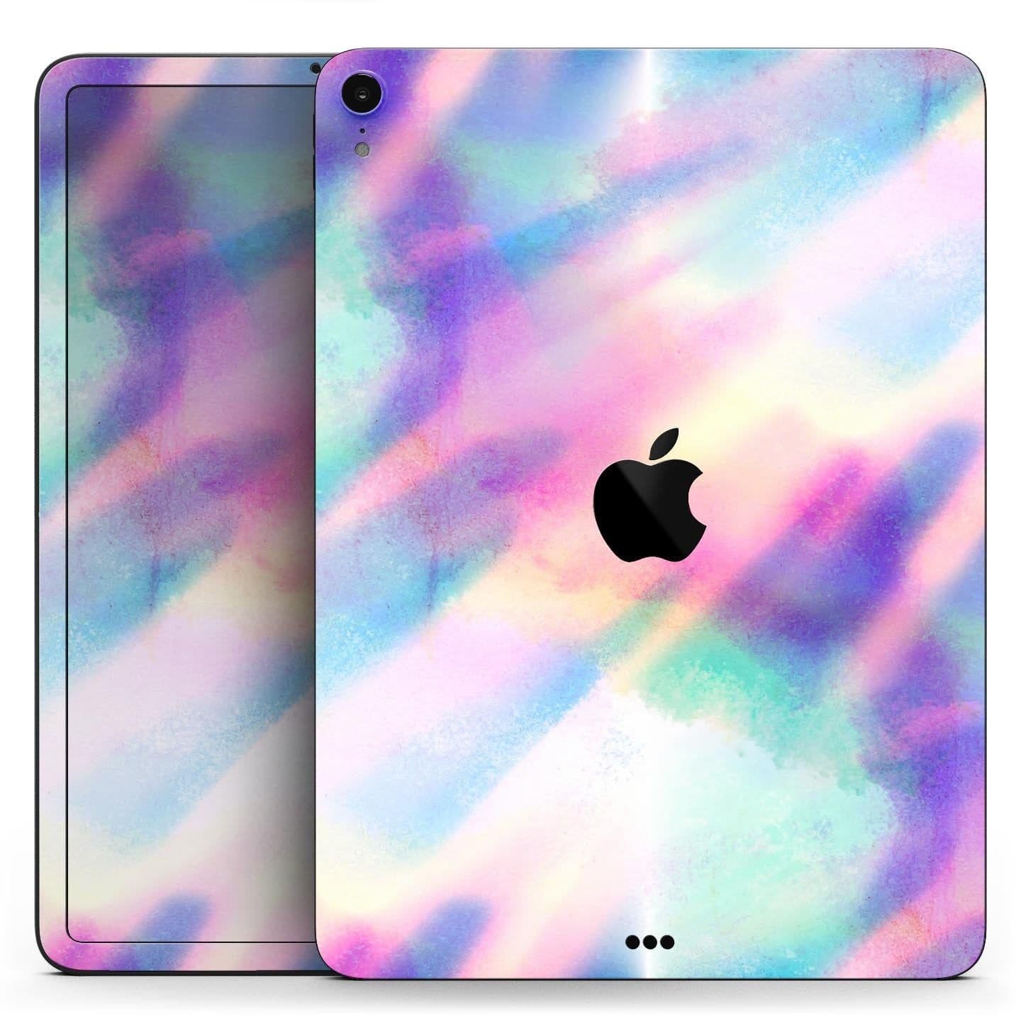 image-Tie Dyed Bright Texture - Full Body Skin Decal for the Apple iPad Pro