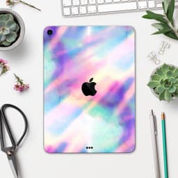 image-Tie Dyed Bright Texture - Full Body Skin Decal for the Apple iPad Pro