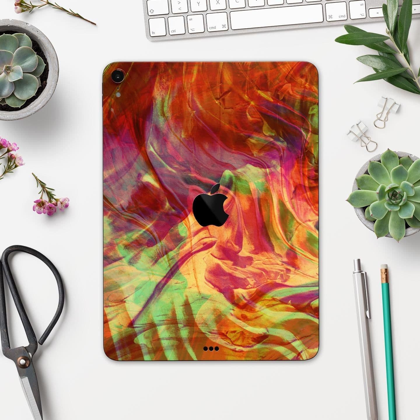 image-Liquid Abstract Paint Remix V74 - Full Body Skin Decal for the Apple
